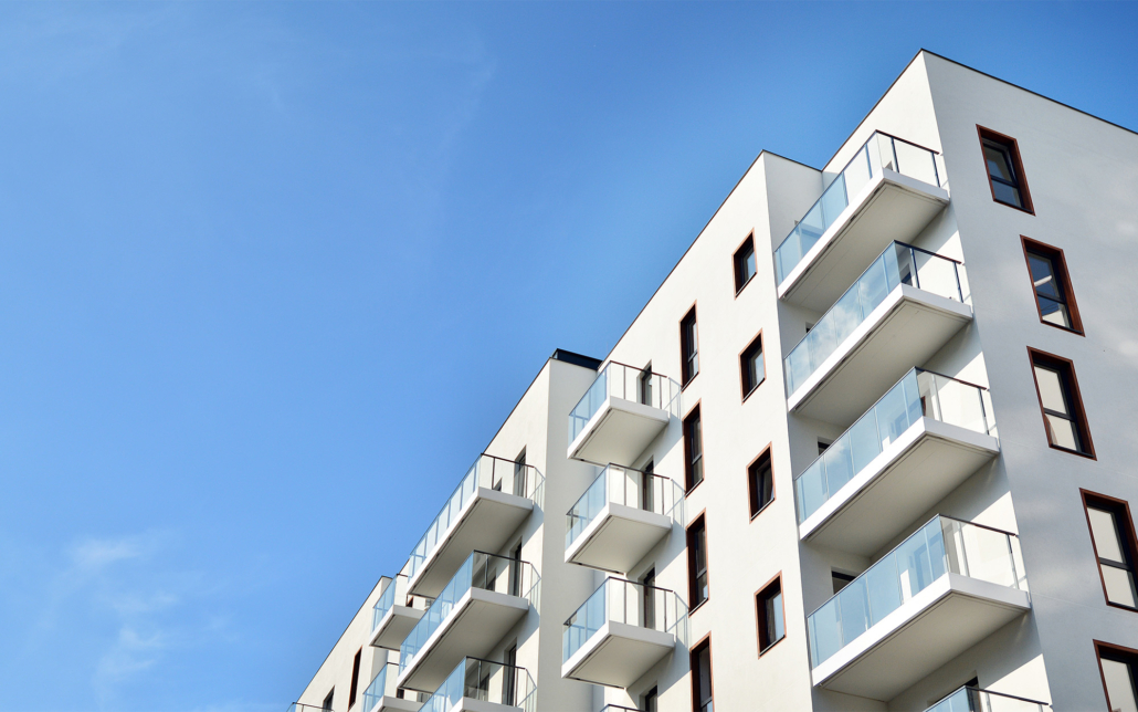 Modern Building With Balconies